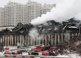Названа возможная причина пожара в библиотеке ИНИОН РАН