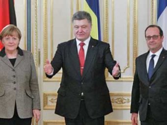 Меркель и Олланд предложили Порошенко новый мирный план для Донбасса