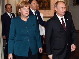 Встреча Путина с Олландом и Меркель 06.02.2015 завершилась в Москве (видео)