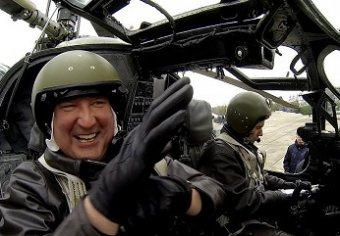 Рогозин испытал «летающий танк» Ка-52