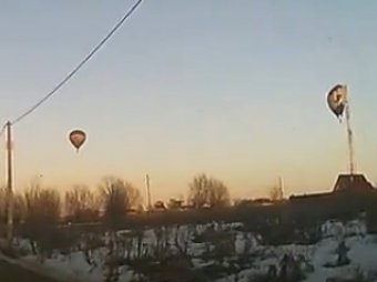 Крушение воздушного шара в Подмосковье сняли на ВИДЕО