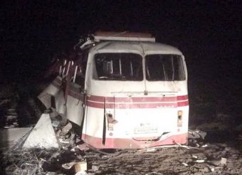 Новости Новороссии и Украины сегодня, 26 марта 2015: на Донбассе автобус подорвался на мине - 4 погибших (видео)