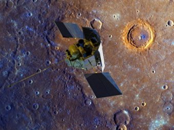 Упавший на поверхность Меркурия зонд Messenger создал новый кратер