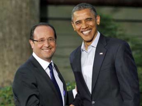 Олланд и Обама обсудили скандал с прослушкой трех французских президентов