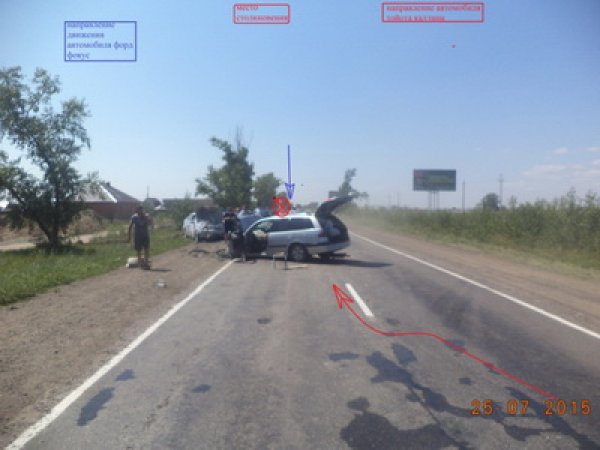 В Хакасии автоинспектор спас от ДТП автобусы с детьми, подставив под удар свое авто
