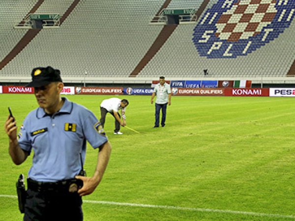 Футбольную сборную Хорватии наказали за свастику на поле