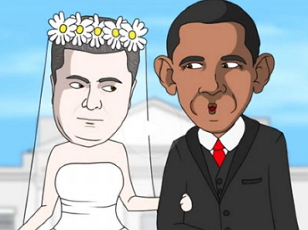 Мультипликатор Snowman «поженил» Обаму и Порошенко