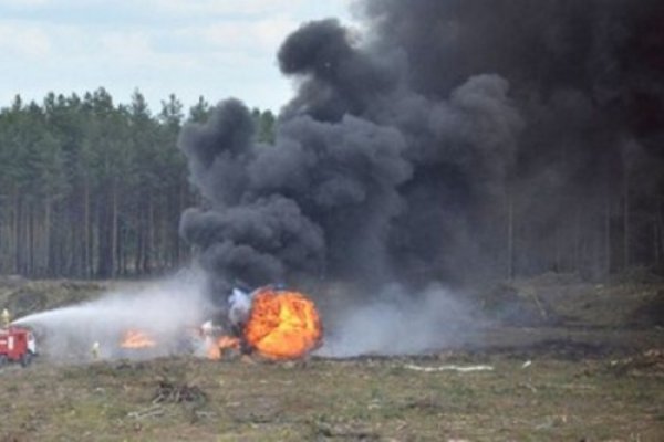 Крушение вертолета в Рязани появилось в Сети (видео)