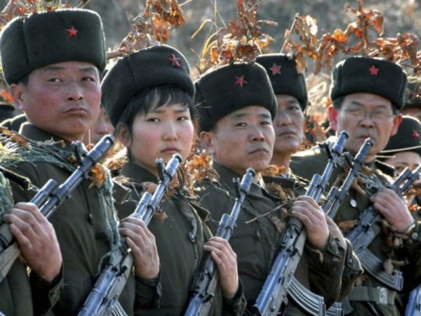 Военные КНДР расстреляли портрет президента Южной Кореи на учениях