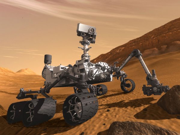 Марсоход Curiosity прислал снимок парящей ложки
