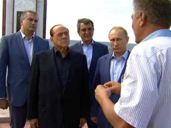 Путин встретился с Берлускони в Крыму