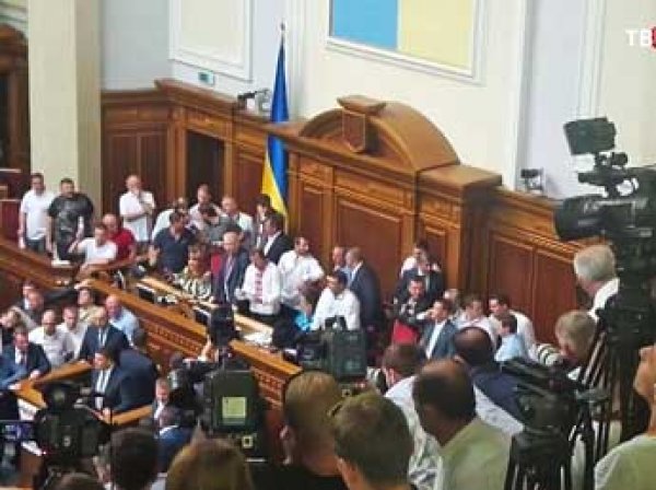 Депутаты украинской Рады в прямом эфире поломали друг другу ребра