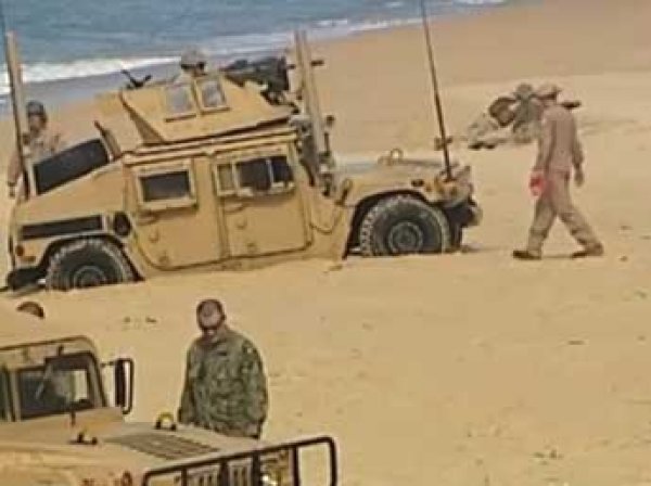 Морпехи НАТО оконфузились на учениях – увязли в песке на пляже в Португалии