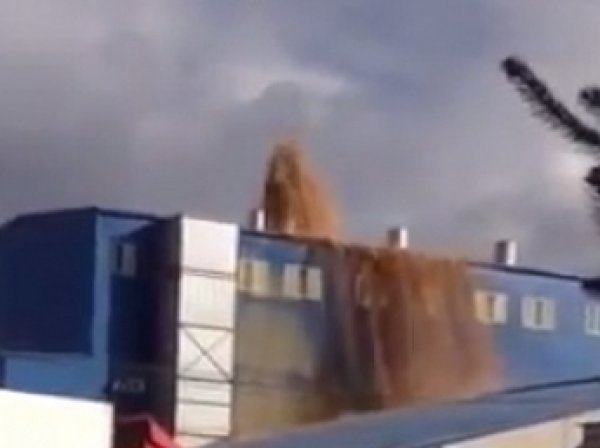 Извержение дрожжей в Воронеже попало на видео