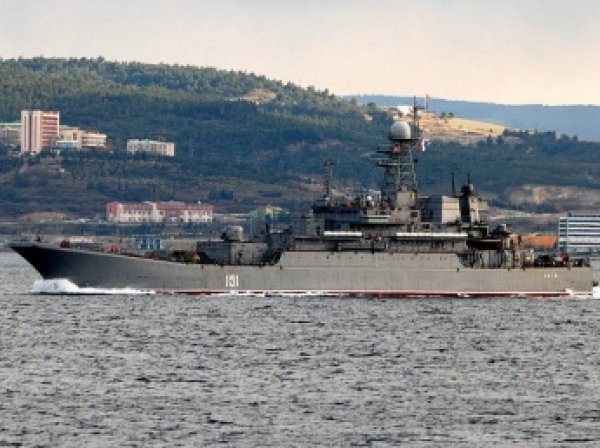 Два десантных корабля России прошли через Босфор в Средиземное море