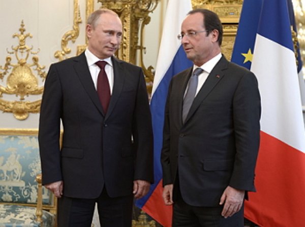 Переговоры Владимира Путина и Франсуа Олланда проходят в Кремле