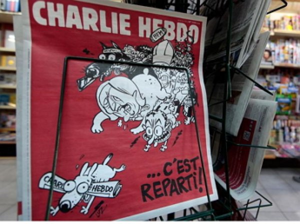 Charlie Hebdo опубликовал карикатуру на жертв теракта в Париже (ФОТО)