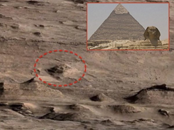 На Марсе обнаружена голова египетского фараона