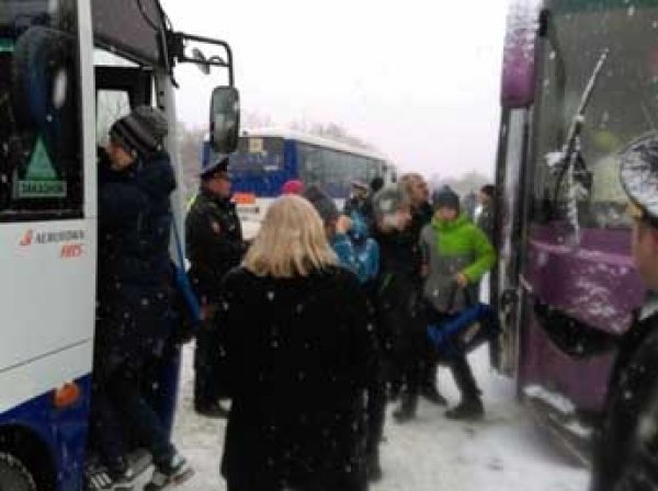 На Сахалине внедорожник врезался в автобус с детьми 20 ноября 2015: три человека погибли