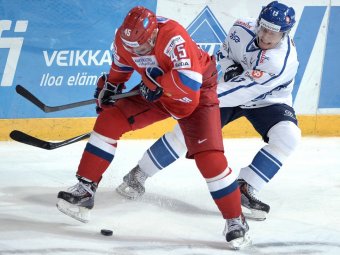 Хоккейная сборная России разгромила Финляндию в матче кубка первого канала