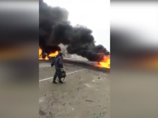 У поста ДПС в Дагестане взорвался автомобиль, есть жертвы