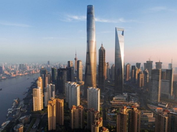 Опубликовано видео строительства самого высокого здание в Китае