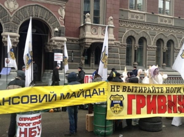 Активисты «финансового майдана» ворвались в здание Верховной Рады