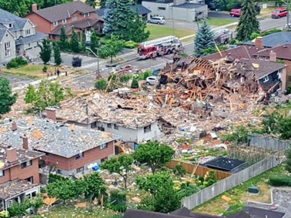 Взрыв в жилом доме в Канаде: есть жертвы, повреждены 25 домов