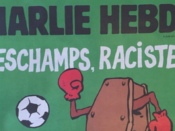 Вышли новые карикатуры от Charlie Hebdo: сатирики допустили теракт на матче Россия — Англия