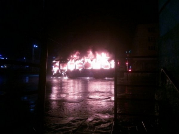 Момент удара молнии в троллейбус в Петрозаводске попал на ВИДЕО