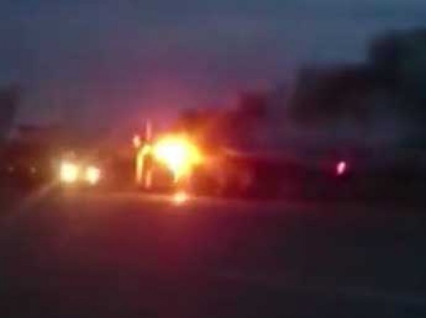 Стратегический бомбардировщик Ту-95МС загорелся на авиабазе «Белая» под Иркутском (ВИДЕО)