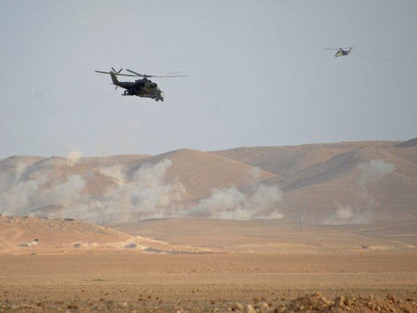 Опубликовано ВИДЕО обстрела российского военного вертолета в Сирии
