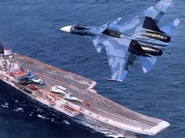YouTube "взорвало" ВИДЕО из кабины Су-33, взлетающего с "Адмирала Кузнецова"