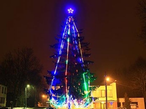 В Литве мэр попытался снять советскую звезду с новогодней елки, но жители ему не дали
