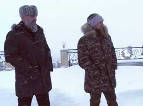 Кадыров вспомнил детство и извалял коллег в снегу (ВИДЕО)