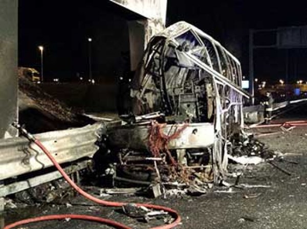 В Италии в ДТП сгорел автобус с детьми: 16 погибших (ФОТО)