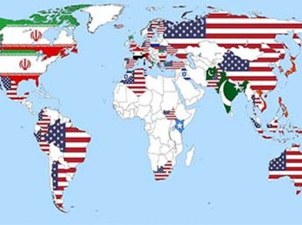 В Сети составили карту стран — агрессоров