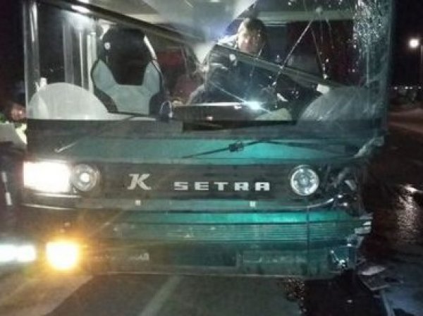Авария под Рязанью 6 апреля 2017: грузовик протаранил автобус, двое погибших (ВИДЕО)