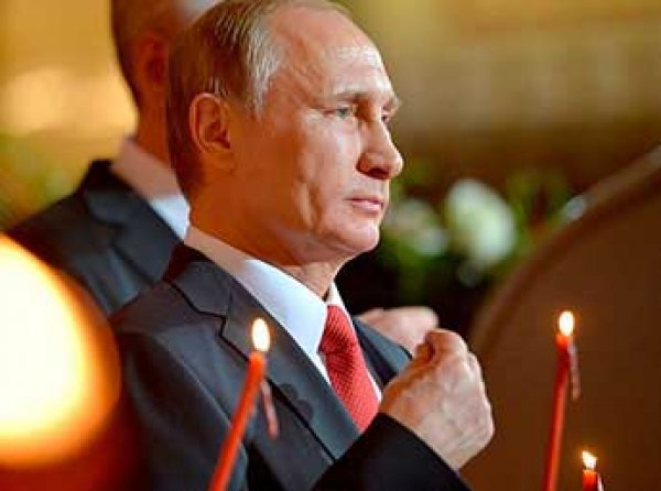Путин поздравил россиян с Пасхой (ВИДЕО)