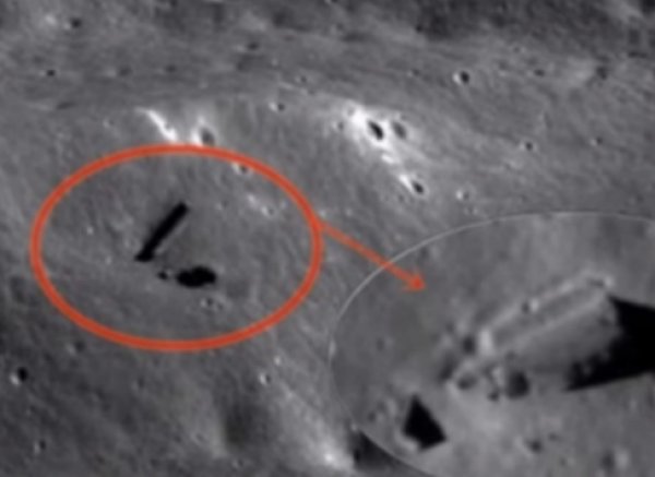 YouTube ВИДЕО: уфологи нашли на Луне загадочный «рукотворный» вход в «подземелье»