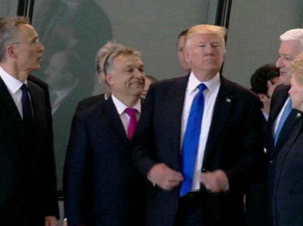 "Как неловко": Трамп бесцеремонно оттолкнул премьера Черногории ради места в первом ряду