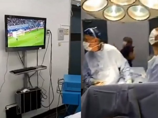 В Чили медики смотрели футбол во время операции (ВИДЕО)