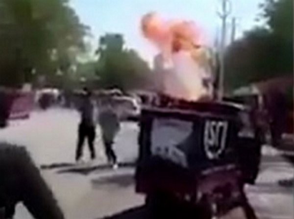 Момент взрыва в детском саду в Китае попал на видео