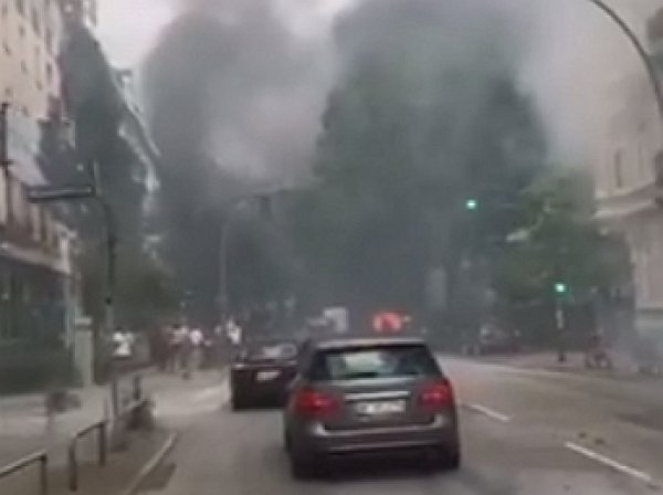 Захарова выложила в Сеть видео из Гамбурга с «дымящимся адом»