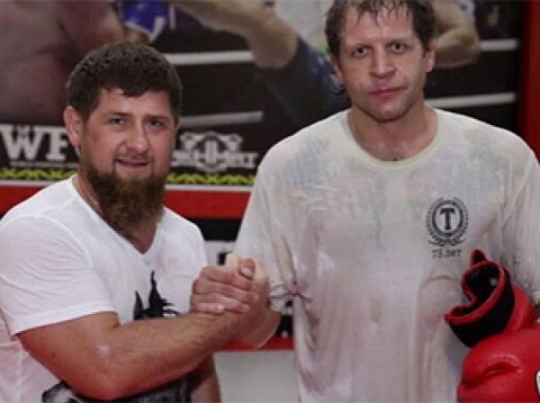 Емельяненко и Рамзан Кадыров провели совместную тренировку