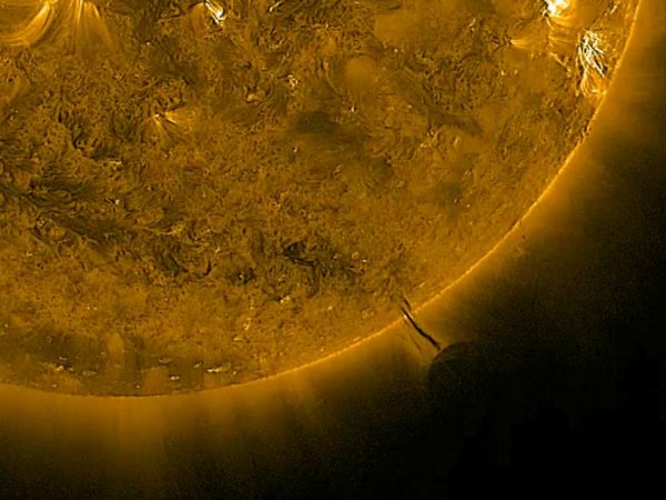 Уфологи заявили о сотнях кораблях пришельцев, окруживших Солнце в момент вспышки