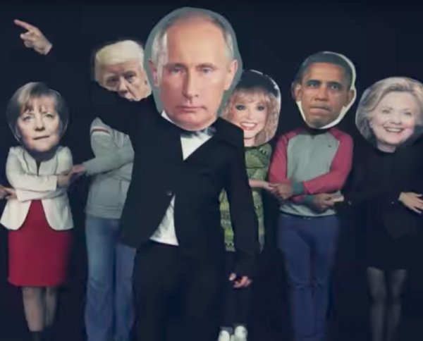 Шуточное видео с "Путиным", "Меркель" и "Трампом" набрало  1,5 млн просмотров на Youtube