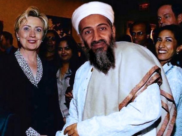 Фото Бен Ладена с Хиллари Клинтон, о котором рассказала Захарова, оказалось фейком