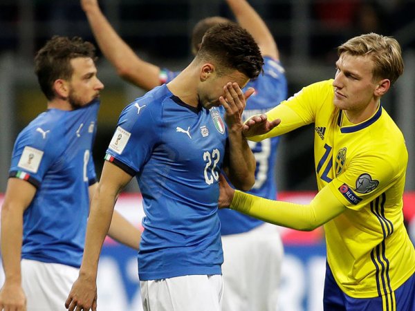 Италия проиграла Швеции и впервые за 60 лет не сыграет на ЧМ