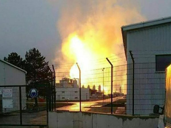 Момент мощного взрыва на газопроводе в Австрии попал на видео
